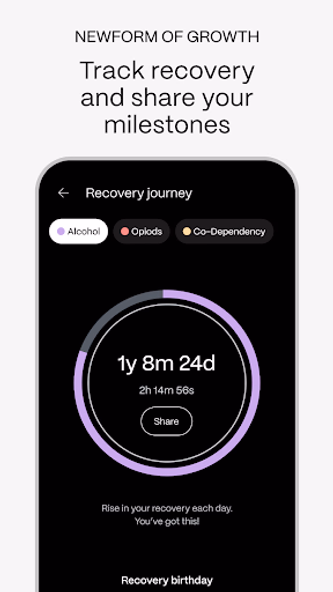 NewForm: Recovery & Wellbeing Screenshot 2 - AppWisp.com NewForm: Recovery & Wellbeing Screenshot 2 - AppWisp.com