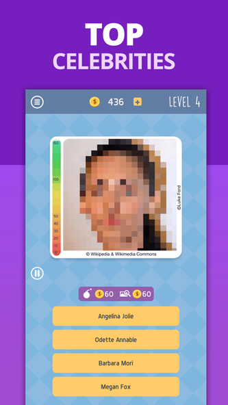 Celebrity Guess: Icon Pop Quiz Screenshot 4 - AppWisp.com Celebrity Guess: Icon Pop Quiz Screenshot 4 - AppWisp.com