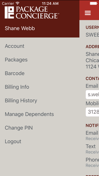 Package Concierge Screenshot 3 - AppWisp.com Package Concierge Screenshot 3 - AppWisp.com