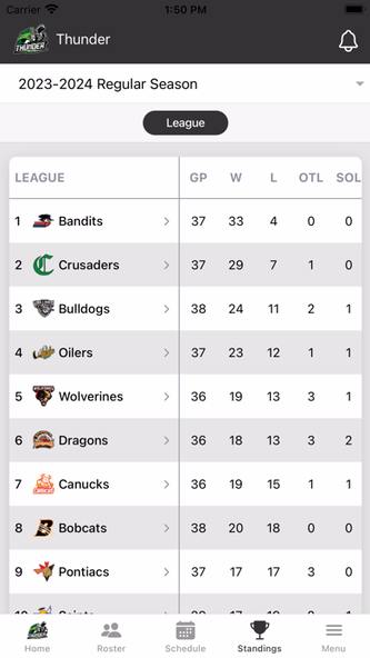 Drayton Valley Thunder AJHL Screenshot 4 - AppWisp.com