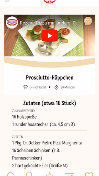 Dr. Oetker Rezeptideen Screenshot 2 - AppWisp.com