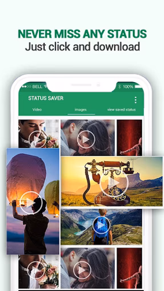Status Saver: Video Downloader Screenshot 1 - AppWisp.com Status Saver: Video Downloader Screenshot 1 - AppWisp.com