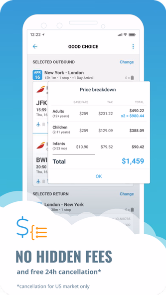 Fareboom Discount Flights Screenshot 3 - AppWisp.com