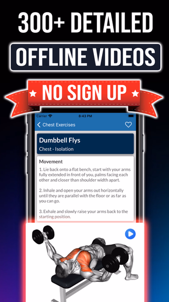 Gym Exercises & Workouts Screenshot 2 - AppWisp.com Gym Exercises & Workouts Screenshot 2 - AppWisp.com