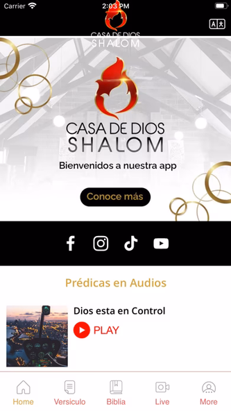 Casa de Dios Shalom Screenshot 1 - AppWisp.com Casa de Dios Shalom Screenshot 1 - AppWisp.com
