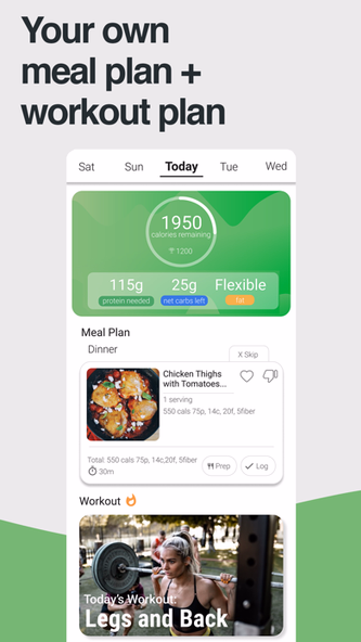 StrongrFastr Diet & Fitness AI Screenshot 1 - AppWisp.com