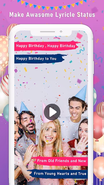 Birthday Video Maker with Song Screenshot 1 - AppWisp.com Birthday Video Maker with Song Screenshot 1 - AppWisp.com