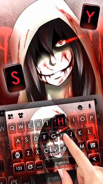 Jeff The Killer Keyboard Theme Screenshot 2 - AppWisp.com Jeff The Killer Keyboard Theme Screenshot 2 - AppWisp.com