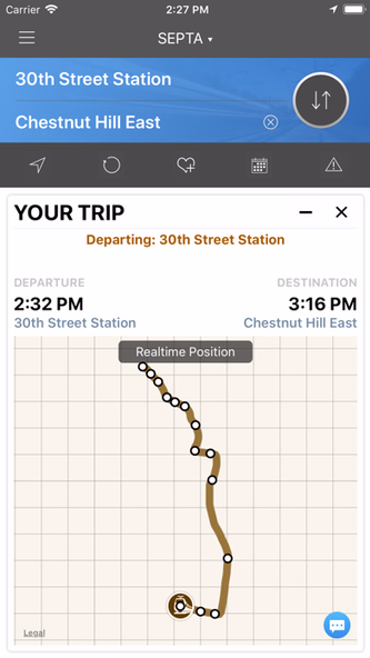 onTime : SEPTA Rail, Bus Screenshot 3 - AppWisp.com onTime : SEPTA Rail, Bus Screenshot 3 - AppWisp.com