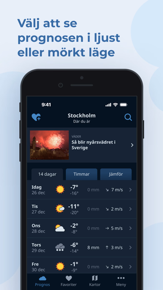 Klart - Väder Screenshot 3 - AppWisp.com Klart - Väder Screenshot 3 - AppWisp.com