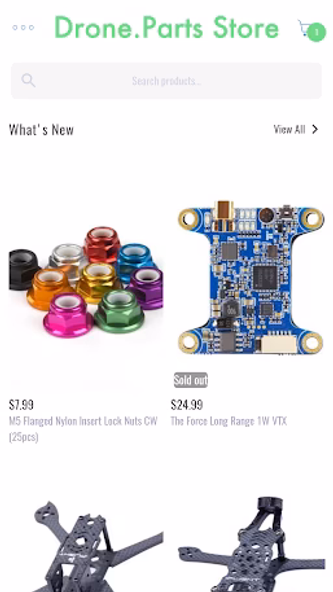 Drone.Parts Store Screenshot 1 - AppWisp.com Drone.Parts Store Screenshot 1 - AppWisp.com