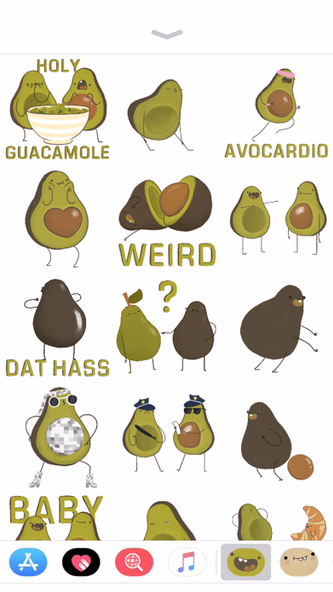 Avocado Stickers Screenshot 3 - AppWisp.com Avocado Stickers Screenshot 3 - AppWisp.com