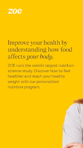 ZOE: AI Food & Nutrition Coach Screenshot 1 - AppWisp.com ZOE: AI Food & Nutrition Coach Screenshot 1 - AppWisp.com
