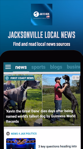 Jax is here - Jacksonville now Screenshot 1 - AppWisp.com Jax is here - Jacksonville now Screenshot 1 - AppWisp.com