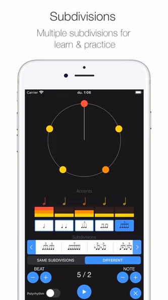 Poly Metronome Screenshot 2 - AppWisp.com Poly Metronome Screenshot 2 - AppWisp.com