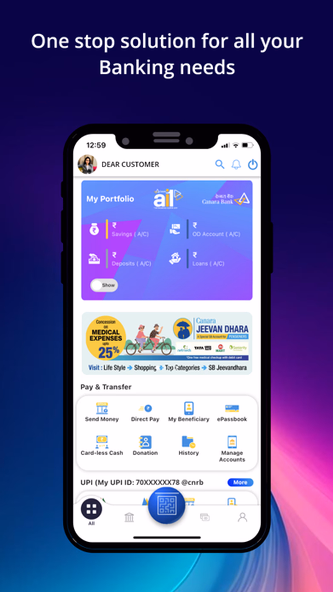 Canara ai1- Mobile Banking App Screenshot 2 - AppWisp.com