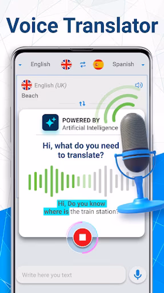 Translate Voice Translator AI Screenshot 1 - AppWisp.com Translate Voice Translator AI Screenshot 1 - AppWisp.com