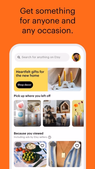 Etsy: Shop & Gift with Style Screenshot 1 - AppWisp.com Etsy: Shop & Gift with Style Screenshot 1 - AppWisp.com