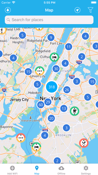 WiFi Finder + Map Screenshot 1 - AppWisp.com WiFi Finder + Map Screenshot 1 - AppWisp.com