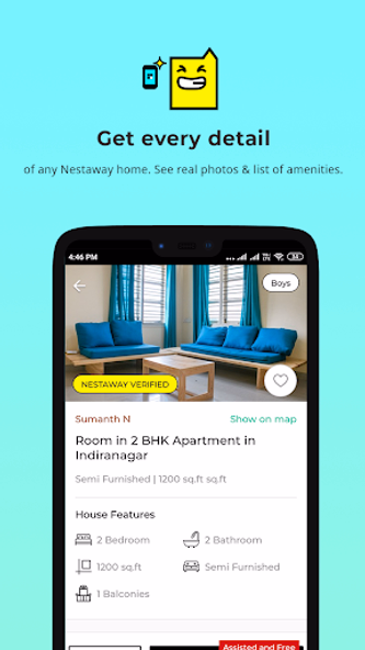 Nestaway-Rent a House/Room/Bed Screenshot 3 - AppWisp.com Nestaway-Rent a House/Room/Bed Screenshot 3 - AppWisp.com