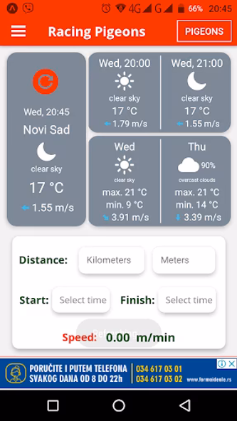 Racing Pigeons-Results&Weather Screenshot 2 - AppWisp.com Racing Pigeons-Results&Weather Screenshot 2 - AppWisp.com