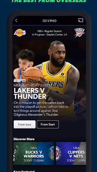 Kayo Sports Screenshot 4 - AppWisp.com Kayo Sports Screenshot 4 - AppWisp.com