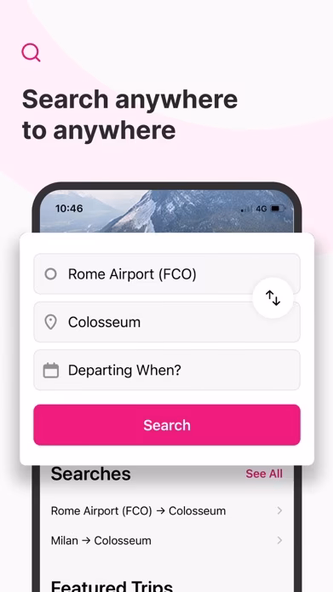 Rome2Rio: Trip Planner Screenshot 4 - AppWisp.com Rome2Rio: Trip Planner Screenshot 4 - AppWisp.com