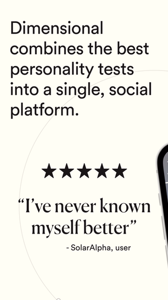Dimensional: Personality Test Screenshot 1 - AppWisp.com Dimensional: Personality Test Screenshot 1 - AppWisp.com