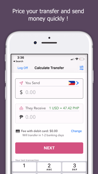 Placid Money Transfer Screenshot 2 - AppWisp.com Placid Money Transfer Screenshot 2 - AppWisp.com