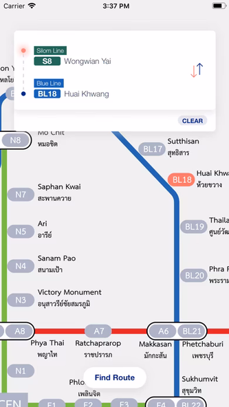 Bangkok MRT Boat BTS Airport Screenshot 2 - AppWisp.com Bangkok MRT Boat BTS Airport Screenshot 2 - AppWisp.com