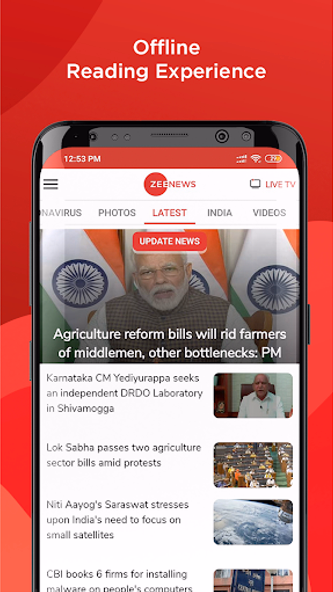 Zee News: Live News in Hindi Screenshot 2 - AppWisp.com Zee News: Live News in Hindi Screenshot 2 - AppWisp.com