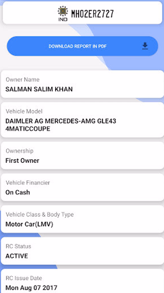 Vehicle Owner Information App Screenshot 2 - AppWisp.com Vehicle Owner Information App Screenshot 2 - AppWisp.com