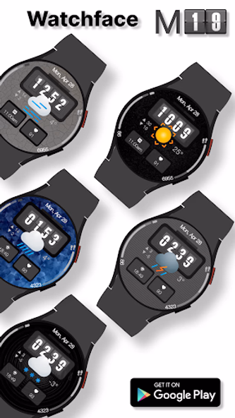 Digital Watchface M19 Screenshot 1 - AppWisp.com Digital Watchface M19 Screenshot 1 - AppWisp.com