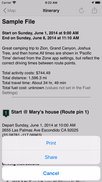 Road Trip Planner Viewer Screenshot 3 - AppWisp.com Road Trip Planner Viewer Screenshot 3 - AppWisp.com