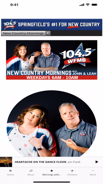 #1 for New Country 104.5 WFMB Screenshot 4 - AppWisp.com