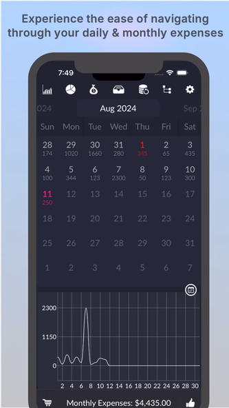 Monthly Expenses Lite: Tracker Screenshot 1 - AppWisp.com Monthly Expenses Lite: Tracker Screenshot 1 - AppWisp.com