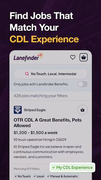 Lanefinder: CDL Trucking Jobs Screenshot 2 - AppWisp.com Lanefinder: CDL Trucking Jobs Screenshot 2 - AppWisp.com