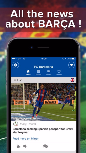 Barcelona Addict : News, videos and alerts Screenshot 2 - AppWisp.com Barcelona Addict : News, videos and alerts Screenshot 2 - AppWisp.com