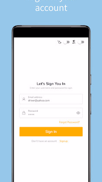 YENE driver Screenshot 1 - AppWisp.com YENE driver Screenshot 1 - AppWisp.com