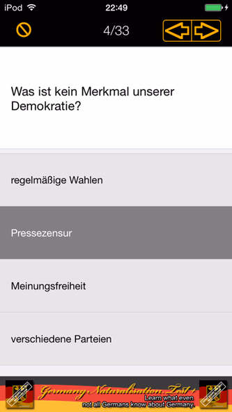 Einbürgerungstest 100 Screenshot 3 - AppWisp.com Einbürgerungstest 100 Screenshot 3 - AppWisp.com