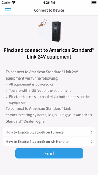 American Standard® Technician Screenshot 4 - AppWisp.com American Standard® Technician Screenshot 4 - AppWisp.com