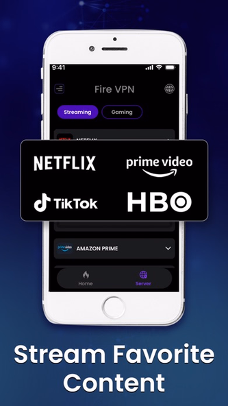 Fire VPN: Fast, Safe, Private Screenshot 2 - AppWisp.com
