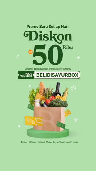 Sayurbox - Grocery Jadi Mudah Screenshot 1 - AppWisp.com Sayurbox - Grocery Jadi Mudah Screenshot 1 - AppWisp.com