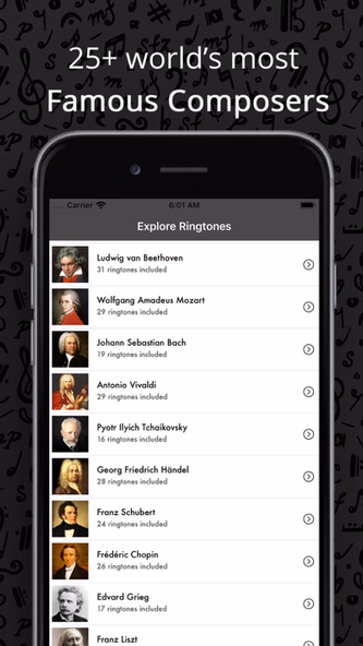 Classical Music Song Ringtones Screenshot 2 - AppWisp.com Classical Music Song Ringtones Screenshot 2 - AppWisp.com