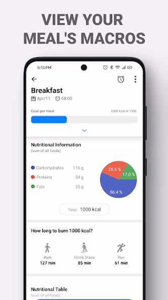 Nutrito - Calorie Counter Screenshot 3 - AppWisp.com Nutrito - Calorie Counter Screenshot 3 - AppWisp.com