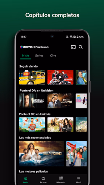 Univision App: Stream TV Shows Screenshot 3 - AppWisp.com Univision App: Stream TV Shows Screenshot 3 - AppWisp.com