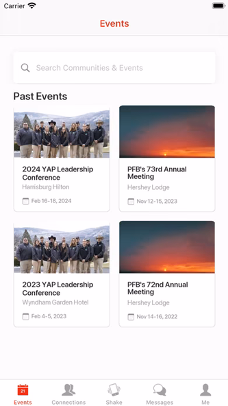 PFB Events Screenshot 2 - AppWisp.com PFB Events Screenshot 2 - AppWisp.com