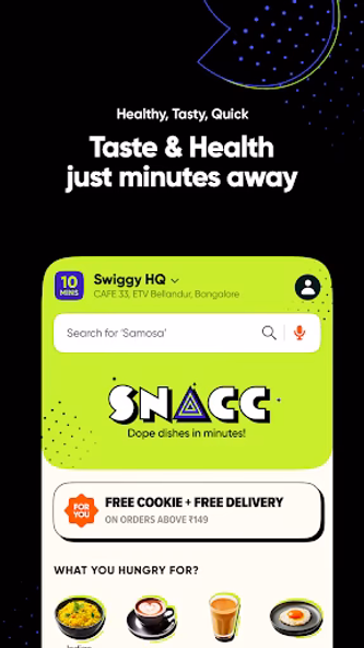 SNACC: 10-Min Food Delivery Screenshot 3 - AppWisp.com SNACC: 10-Min Food Delivery Screenshot 3 - AppWisp.com