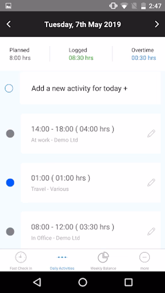 Staff Times - My Time Screenshot 2 - AppWisp.com Staff Times - My Time Screenshot 2 - AppWisp.com