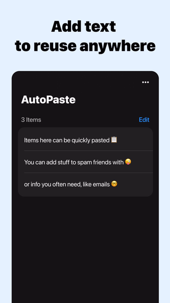 AutoPaste - Keyboard Screenshot 3 - AppWisp.com AutoPaste - Keyboard Screenshot 3 - AppWisp.com